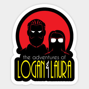 Adventures of Logan & Laura Sticker